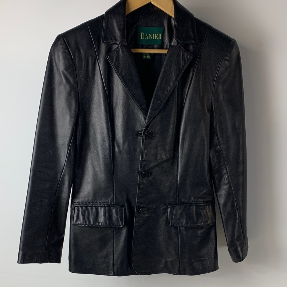 Women's Danier Black Leather Jacket